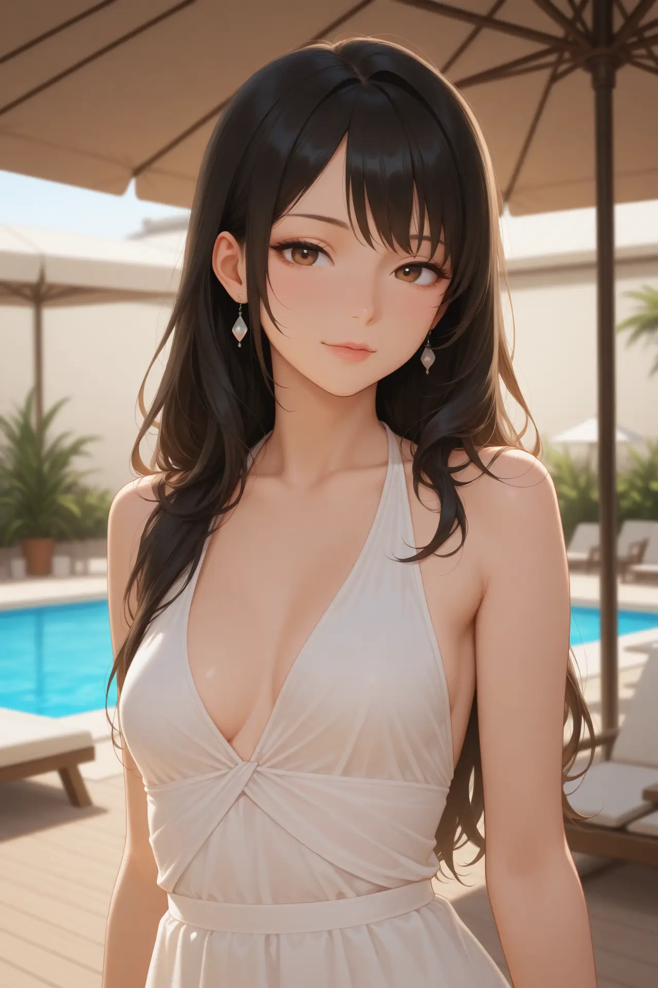 AniDream style preview of an illustrated adult character with soft shading and detailed hair